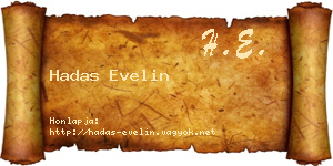 Hadas Evelin névjegykártya